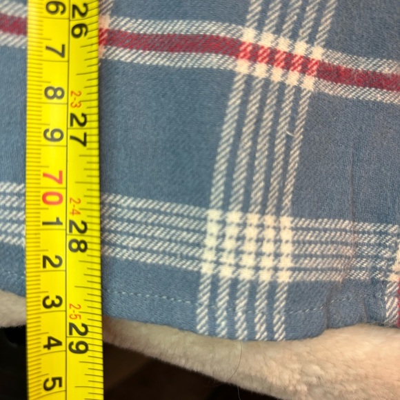 NWT Lucky Brand Men's Shirt Blue Red Plaid Soft Cotton Button-Down Classic Fit - Picture 10 of 11